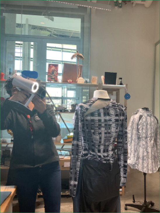 Wearable material experiments at Fashion Flare.